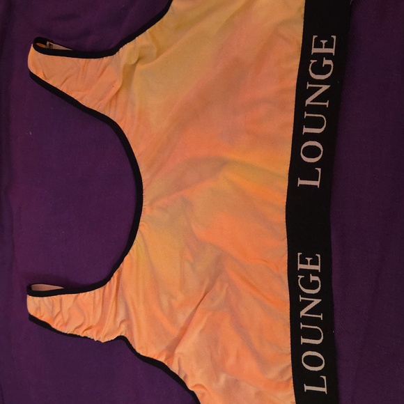 LOUNGE Sports Bra yellow/black  5XL - Picture 1 of 3